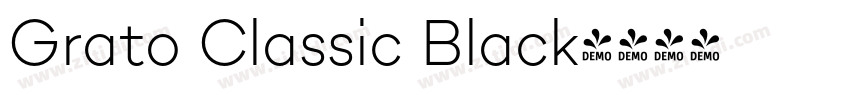 Grato Classic Black字体转换